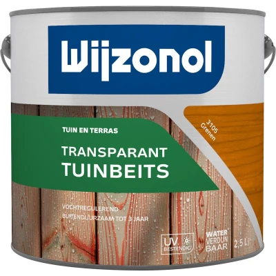 Afbeelding van Wijzonol Transparant Tuinbeits Beits 2,5 liter 3105 Grenen