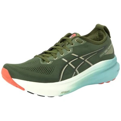 Afbeelding van Asics Gelkayano 31 Stabiliteit hardloopschoenen, Heren, Maat: 40, Smog green/black Textiel/ synthetisch