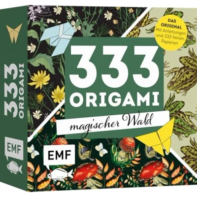 Afbeelding van 333 Origami Magischer Wald Zauberschöne Papiere falten: Das Original: mit Anleitungen und feinen Papieren: Hochwertiges Papier mystischen Natur , Pflanzen Tiermotiven