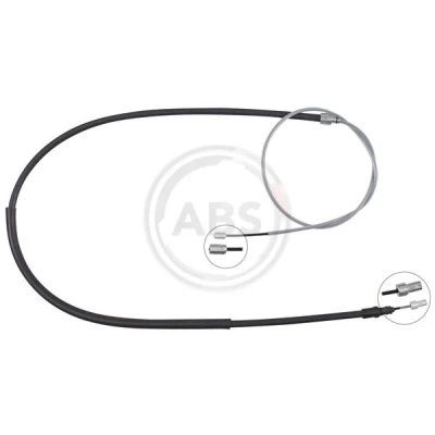 Afbeelding van A.B.S. K10122 Handremkabel 1950mm Schijfremmen RENAULT: Fluence (L3_) 2.0, 1.6 dCi, 1.6, LPG 16V, Z.E., 2.0 1.5 dCi 2010
