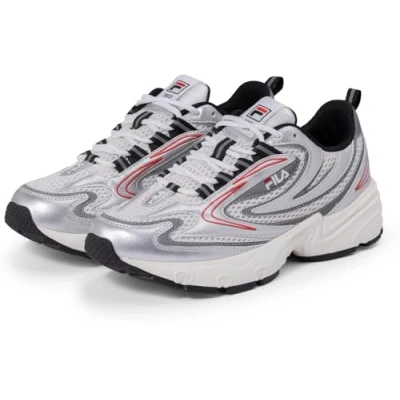 Afbeelding van Fila Actix Retro Sneakers laag, Dames, Maat: 37, Silver Imitatieleer/ textiel