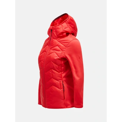Afbeelding van Peak Performance W Elevate Liner Hybrid Hood Dames BRILLIANT RED