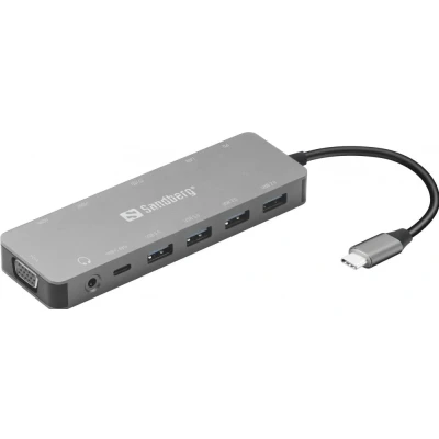 Afbeelding van Sandberg USB C 13 in 1 Travel Dock
