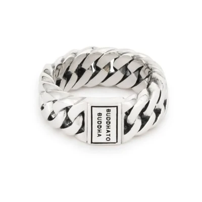 Afbeelding van Buddha to 541 Ring Chain Small zilver Maat 16