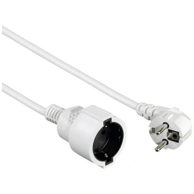 Afbeelding van Hama 00047866 Stroom Verlengkabel Wit 5 m H05VV F 3G 1,5 mm²