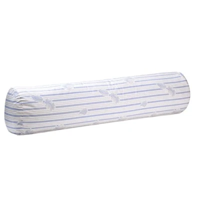Afbeelding van Blanrêve Bolster van Antan natuurlijke veer en milieuvriendelijk gemiddeld stevig comfort onderhoudsvriendelijk 90 cm, Twin wit/blauw gemaakt in Frankrijk