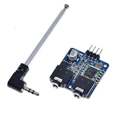 Afbeelding van iHaospace TEA5767 FM Stereo Radio Module met Antenna voor Arduino Raspberry Pi DIY 76 108 M/H/Z