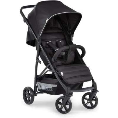 Afbeelding van Hauck 148372 Rapid 4 buggy tot 25 kg met ligstand vanaf geboorte, klein inklapbaar één hand, in hoogte verstelbare duwstang, grote mand zwart, 92 x 54 104 cm