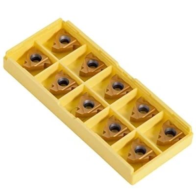 Afbeelding van 10 stks 3/8 &#039;&#039;16ER AG60 Carbide Insert Cutters voor Metalen Rvs Machine Draaibank Frezen Tool Externe Threading met Case Indexable Toolholder