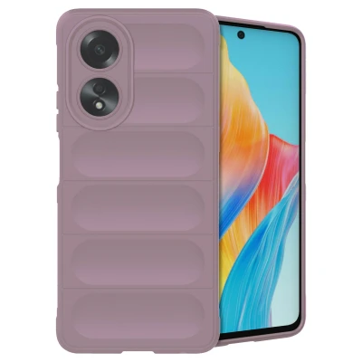 Afbeelding van Oppo A58 Hoesje Siliconen en TPU (zacht) iMoshion Softcase/Backcover Paars Telefoonhoesje