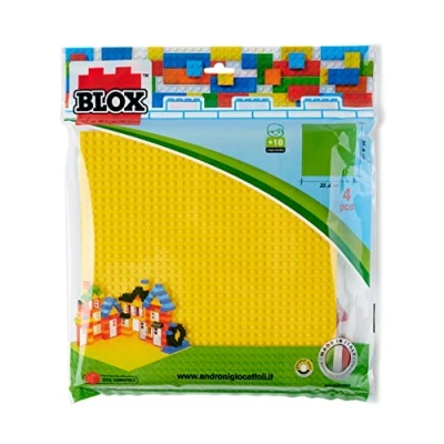 Afbeelding van BLOX bouwplaten dubbelzijdig 4 stuks 25,5 x City combineer met Lego grondplaten 32x32 noppen flat stad Geschikt voor bouwplaat wegplaat
