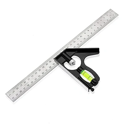 Afbeelding van 300mm (12&quot;) Verstelbare Combinatie Vierkante Set Rechthoek Liniaal voor Engineers