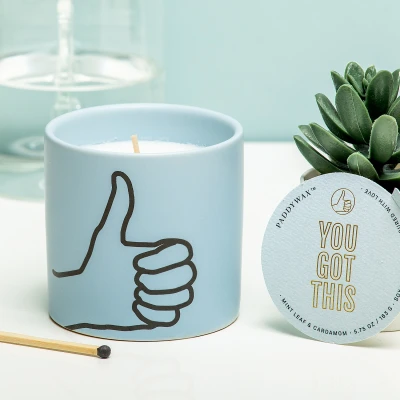 Afbeelding van Impressions Geurkaars You Got This (blauw) van Paddywax