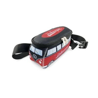 Afbeelding van BRISA VW Collection Volkswagen T1 Bus Transporter 3D Neoprene Heupzak Rood/Zwart