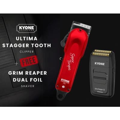 Afbeelding van Kyone Promo! Sinner Deep Tooth Trimmer + Free Grim Reaper Single Foil Shaver