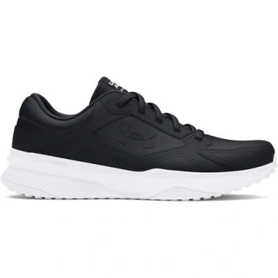 Afbeelding van Under Armour Heren UA Edge Lthr Sneaker, Zwart Wit, 47 EU
