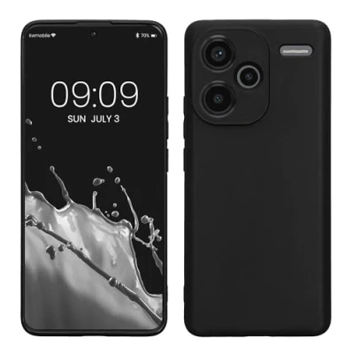 Afbeelding van kwmobile telefoonhoesje geschikt voor Xiaomi Redmi Note 13 Pro+ 5G / Pro Plus Hoesje smartphone Precisie camera uitsnede In zwart