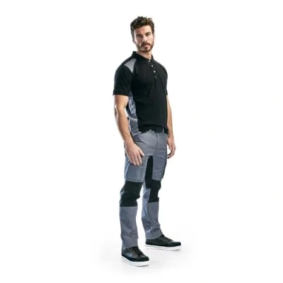 Afbeelding van Blaklader Service werkbroek met stretch 1459 1845 Grijs/Zwart C60