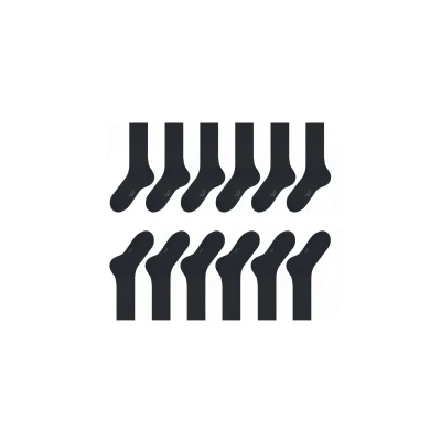 Afbeelding van Falke Happy 6PACK Sokken, Heren, Maat: 39 42, Black