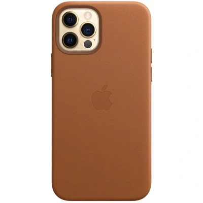 Afbeelding van Apple leren hoesje met MagSafe iPhone 12 Pro / saddle brown