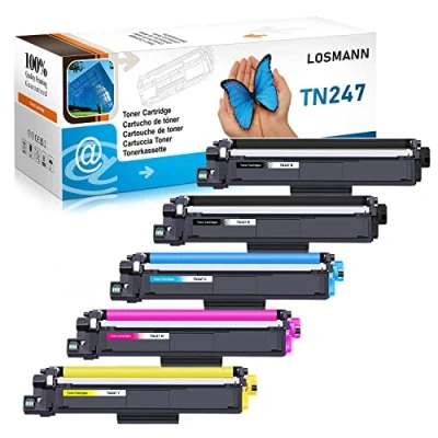Afbeelding van LOSMANN Toner compatibel voor Brother TN 247 243 MFC L3770CDW L3750CDW HL L3230CDW L3210CW L3710CW DCP L3550CDW L3730CDN L3510CDW L3270CDW L3517CDW (5 pack)
