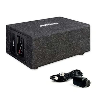 Afbeelding van Axton ATB120QBA Autosubwoofer Actieve subwoofer Met ingebouwde versterker 20cm sub 8 inch Klasse D 100 Watt RMS