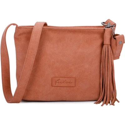 Afbeelding van Fritzi aus Preußen Schoudertas Jakx Lipstick 04 Cross Bag Brick Bruine