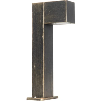 Afbeelding van QAZQA Industriële staande buitenlamp antiek goud 35 cm IP44 Baleno