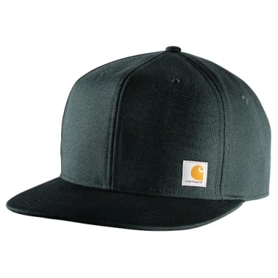 Afbeelding van Carhartt Stevige eend pet met platte rand voor heren, Zwart, one size