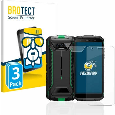 Afbeelding van BROTECT Screenprotector voor Doogee S41 Pro (Voor+Camera) Folie Beschermfolie Beschermglas transparant (3 Stuks)