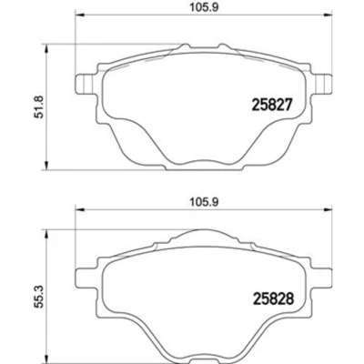 Afbeelding van Brembo Remblokset P 61 124