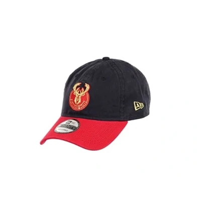 Afbeelding van New Era Milwaukee Bucks NBA Team Navy Red 9Twenty Unstructured Strapback Cap One Size