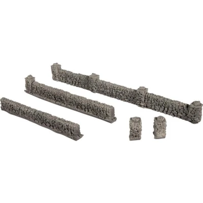 Afbeelding van NOCH 0058281 H0 Muur met metselwerk Basalt