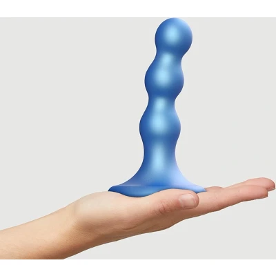 Afbeelding van Strap On Me Dildo Plug Balls Metallic Blue S
