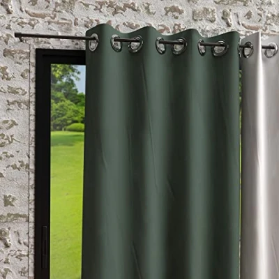 Afbeelding van Soleil d&#039;Ocre Gordijnen en Gordijnen, Polyester, Groente, 140 x 250 cm