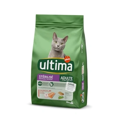Afbeelding van 10kg Ultima Cat Sterilized Zalm &amp; Gerst Kattenvoer