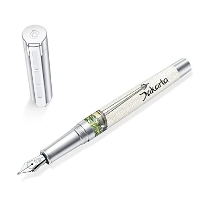 Afbeelding van STAEDTLER Initium Corium vulpen Urbes Jakarta F, Made in Germany, met mooie geschenkverpakking, 9PU160F