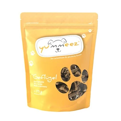 Afbeelding van Yummeez Pluimvee lekkernij hondensnoepjes als kleine enkeltjes graanvrij met hoog vleesgehalte perfecte traktatie voor training of beloning (1 x 175 g)