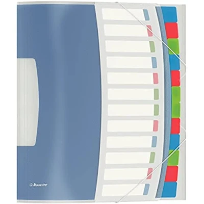 Afbeelding van Esselte Sorteermap Vivida 12 Tabs Voorordner