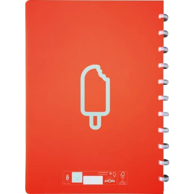 Afbeelding van Atoma Sorbet Schrift, Ft A5, 144 Bladzijden, Gelijnd, Rood Schrift