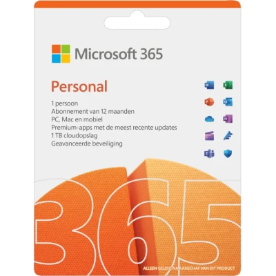 Afbeelding van Microsoft Office 365 Personal NL Abonnement 1 jaar
