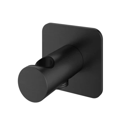 Afbeelding van HotBath Gal Wandsteun met Uitlaat Geborsteld Gunmetal PVD GL515BGP
