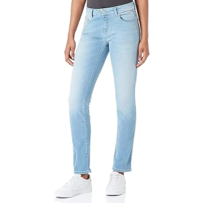 Afbeelding van Replay Dames FAABY Jeans, 010 Light Blue, 3228, 010, lichtblauw, 32W x 28L