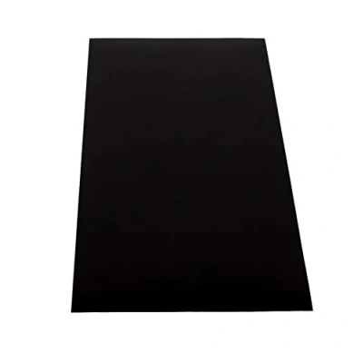 Afbeelding van ABS kunststof plaat 1000 x 490 mm kleur zwart in diktes 2 eenzijdige beschermfolie topkwaliteit