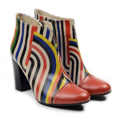 Afbeelding van GOBY Pattern Boots Sneakers Laarzen Hoge kwaliteit Handmade Maat 38