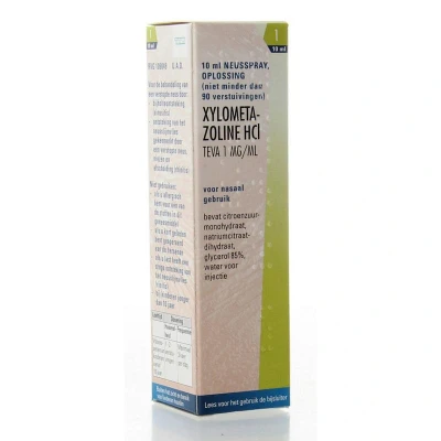 Afbeelding van Teva Xylometazoline 1mg Spray, 10 ml