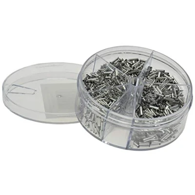 Afbeelding van Adereindhulzen, assortiment 1900 delig, 0,5 2,5 mm2, ongeïsoerd, in strooidoos, 5 maten