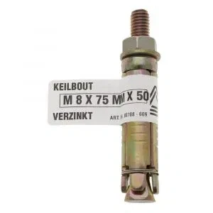 Afbeelding van Deltafix Keilbout M6x100x40 VZ