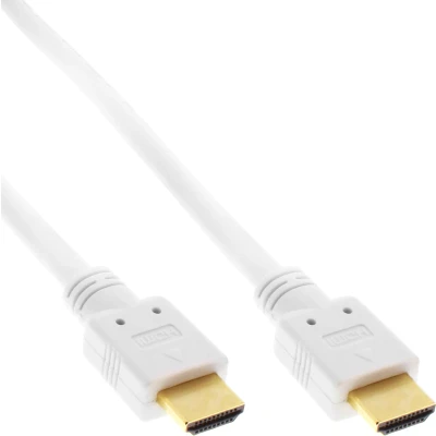 Afbeelding van HDMI kabel versie 2.0 (4K 60Hz + HDR) CU koper aders / wit 5 meter