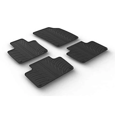 Afbeelding van Gledring Rubbermatten passend voor Volvo XC90 3/2015 (T profiel 4 delig + montageclips)